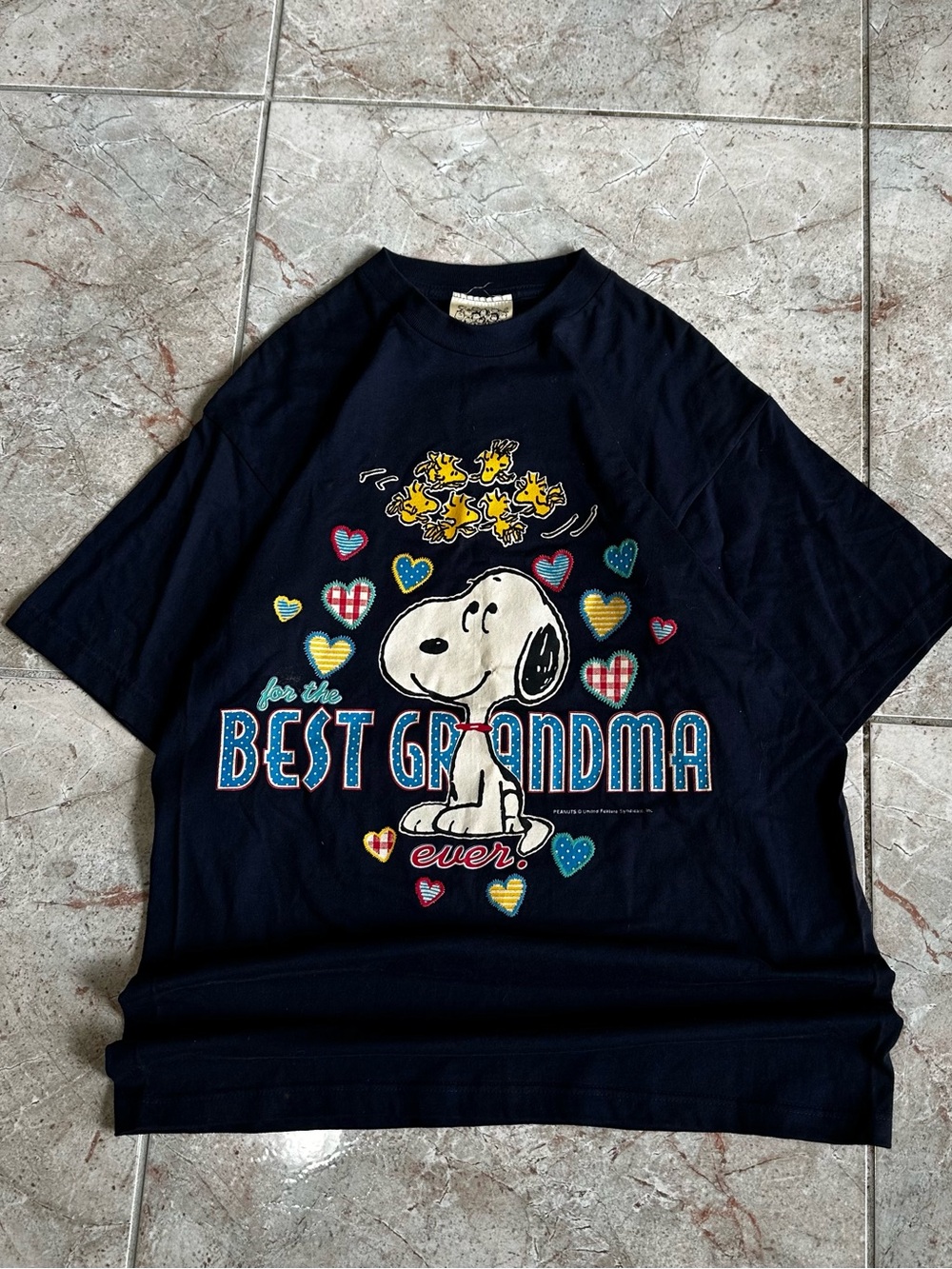 Vintage Peanuts Snoopy “Best Grandma Ever” Graphic Tee Large